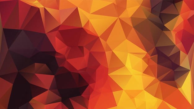 Abstracto Rojo y Amarillo Color Cálido Polígono Diseño de Fondo Estilo de Origami Geométrico Abstract con Gradiente