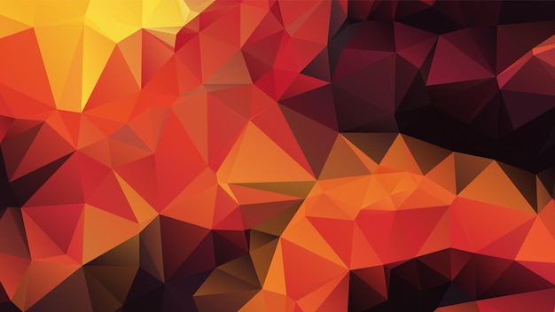 Abstracto Rojo y Amarillo Color Cálido Polígono Diseño de Fondo Estilo de Origami Geométrico Abstract con Gradiente