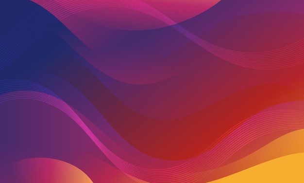Abstracto rojo azul y naranja Fondo con formas onduladas adecuado para folletos de sitios web carteles