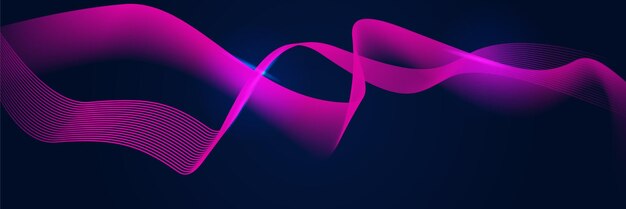 Abstracto rojo azul y rosa púrpura fondo de partículas de onda de gradiente onda de flujo con paisaje de líneas estructura de datos digital visualización de puntos de patrones de malla futura ilustración vectorial de tecnología