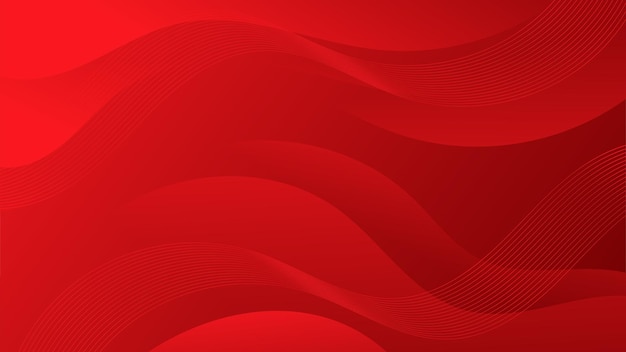 Abstracto rojo Fondo con formas onduladas adecuado para folletos de sitios web carteles