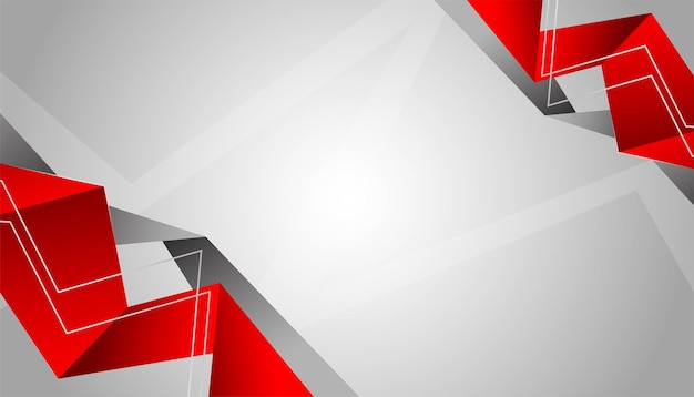 Abstracto rojo gris gris blanco espacio en blanco vector de fondo futurista moderno