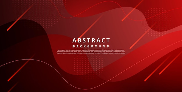 Abstracto rojo oscuro color líquido gradiente ondulado forma de fluido geométrico fondo vector eps10