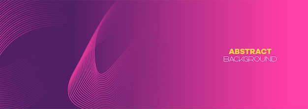 Abstracto rosa púrpura y violeta gradiente línea de onda fondo naranja rojo suave bandera de onda de velocidad