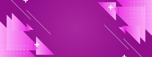 Abstracto sencillo colorido gradiente geométrico diseño de plantilla de fondo de banner