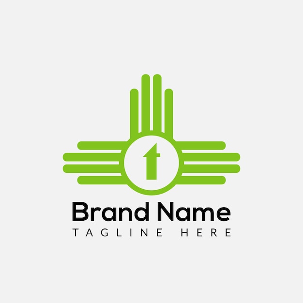 Abstracto T letra diseño de logotipo moderno de marcas de letras iniciales