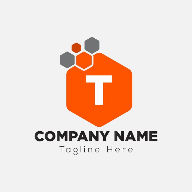 Abstracto T letra diseño de logotipo moderno de marcas de letras iniciales