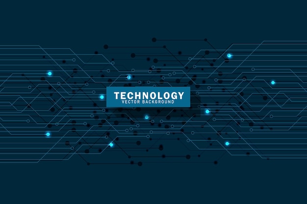 Abstracto Tecnología de placas de circuitos futuristas Geometría y antecedentes del sistema de conexión