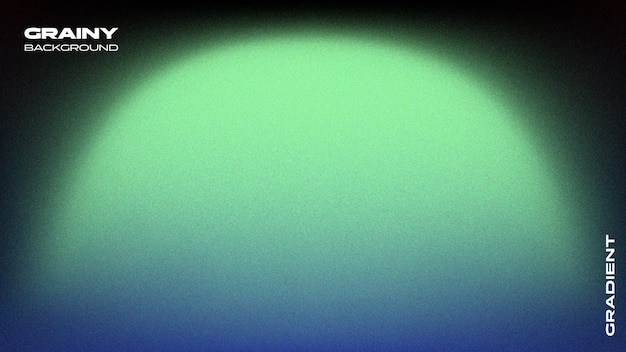 Abstracto telón de fondo de gradiente verde azul granulado con patrón de luz circular único para obras de arte digital