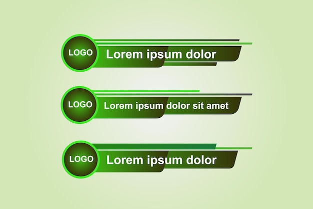 Abstracto del tercer diseño inferior de noticias y diseño de banners de televisión