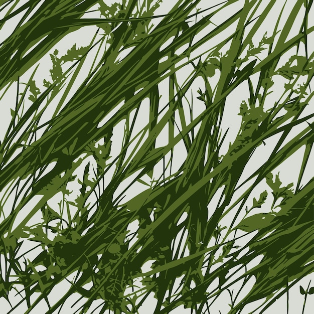 Abstracto Textura de hierba verde con patrón de follaje silvestre orgánico para el diseño de fondo natural