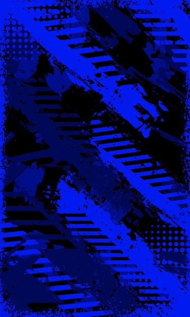Abstracto texturizado azul grunge pincel trazo fondo de carreras para la sublimación camiseta