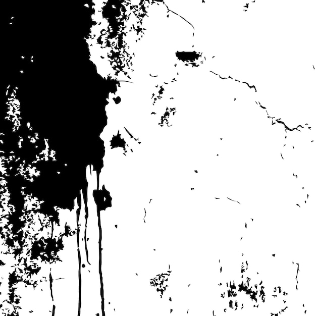 Abstracto de los trazos de tinta del grunge negro