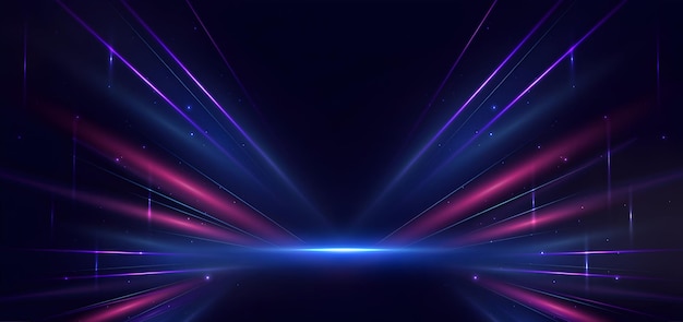 Abstracto túnel futurista de la luz
