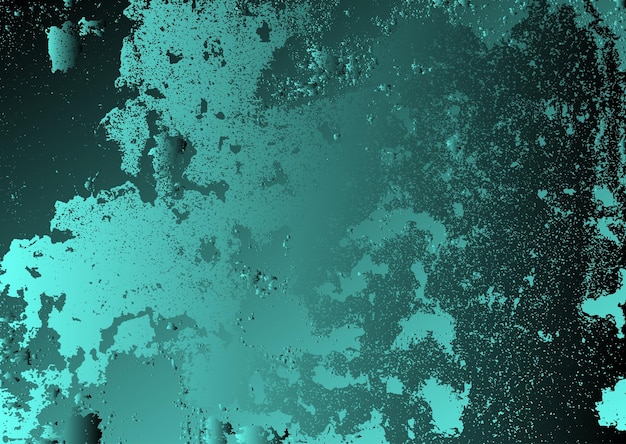 Abstracto vector cósmico psicodélico azul y turquesa fondo de gradiente elementos brillantes fractales