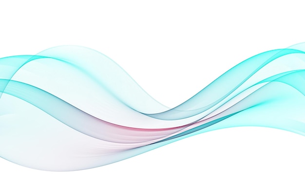 Abstracto vector de la curva de flujo de onda de onda transparente de humo
