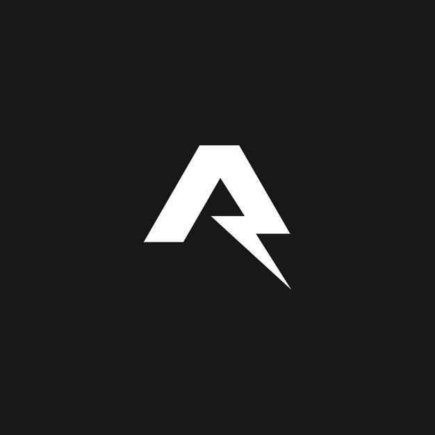 Abstracto Vector de diseño del logotipo R volt