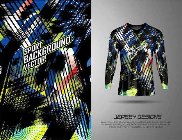 Abstracto Vector de fondo de diseño de la camiseta deportiva