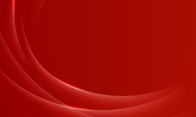Abstracto vectorial bandera de onda moderna de fondo rojo