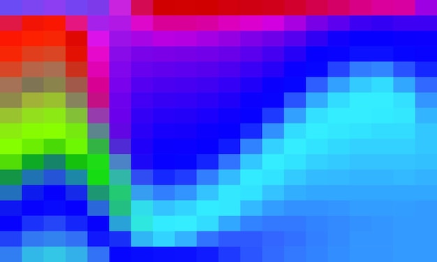Abstracto vectorial y fondo de píxeles de colores