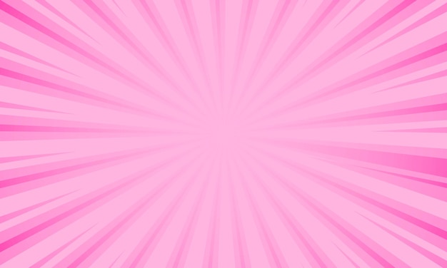 Abstracto vectorial de fondo rosado con estallido de sol