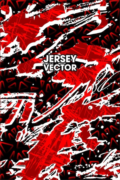 Abstracto vectorial rojo y grunge para el diseño de camisetas deportivas