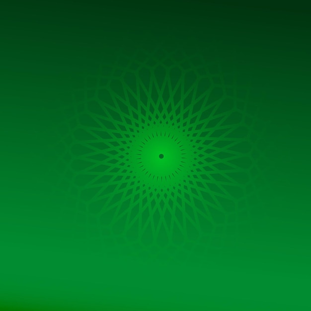 Abstracto verde del Mandala