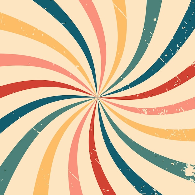 Abstracto vintage retro sunburst fondo años 70 años 80 años fondo abstracto