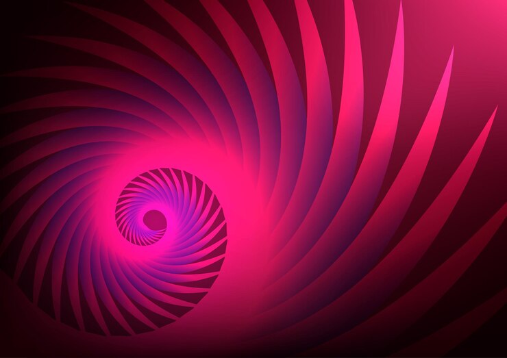 Vector abstracto vórtice de plumas fondo de curva de movimiento dinámico rojo