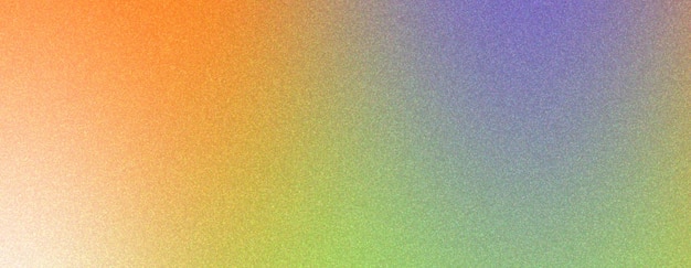 Abstraer el gradiente púrpura verde y naranja fondo qith textura granulada efecto ruido espacio de copia