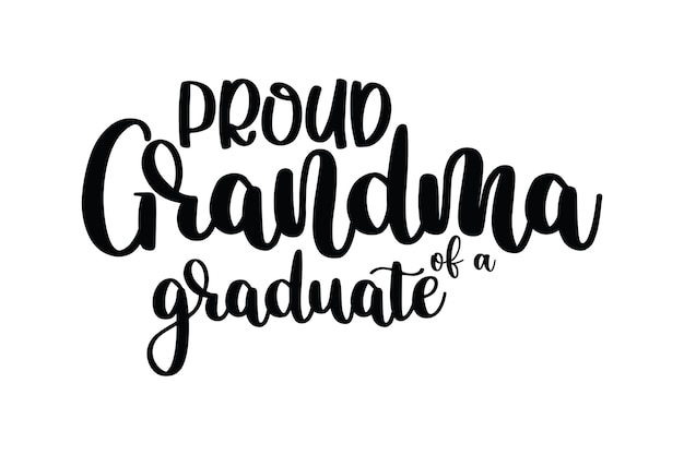 Vector abuela orgullosa de un graduado