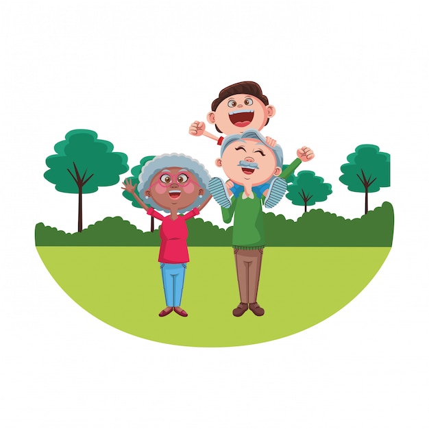 Abuelos y nietos