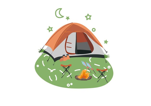 Acampar bajo las estrellas