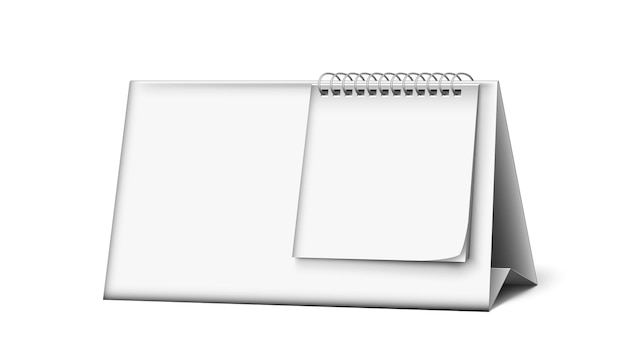 Vector accesorio en blanco de la fecha del calendario para el vector de la tabla