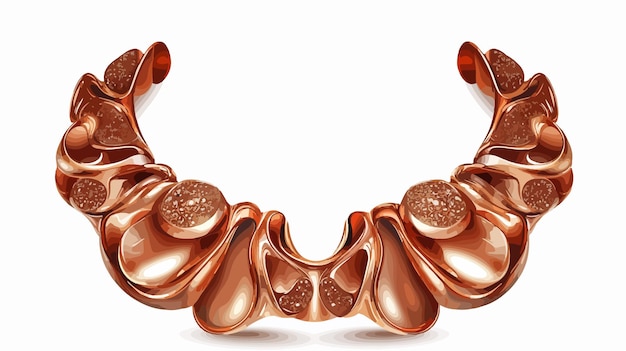 Accesorios elegantes de joyería de cobre con visión de gran ángulo Auricularia de moda pendientes