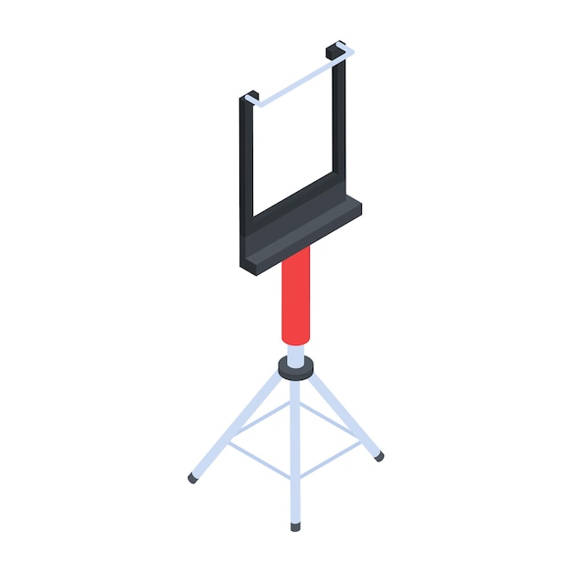 Accesorios de estudio Icono isométrico