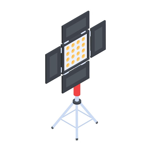 Accesorios de estudio Icono isométrico