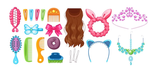 Accesorios femeninos para el cabello artículos para mujer peinado bandas elásticas lazos aros horquillas peines