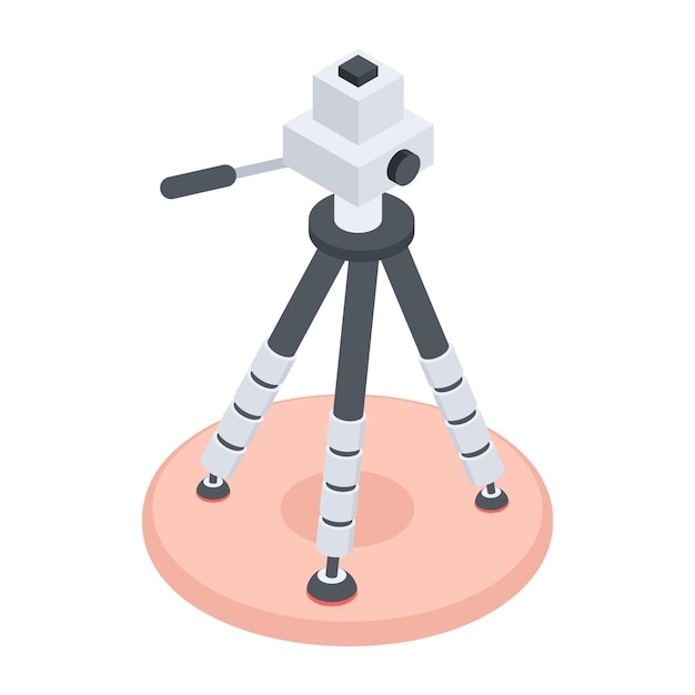 Accesorios para fotografía Icono de estilo isométrico