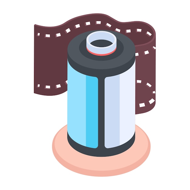 Accesorios para fotografía Icono de estilo isométrico