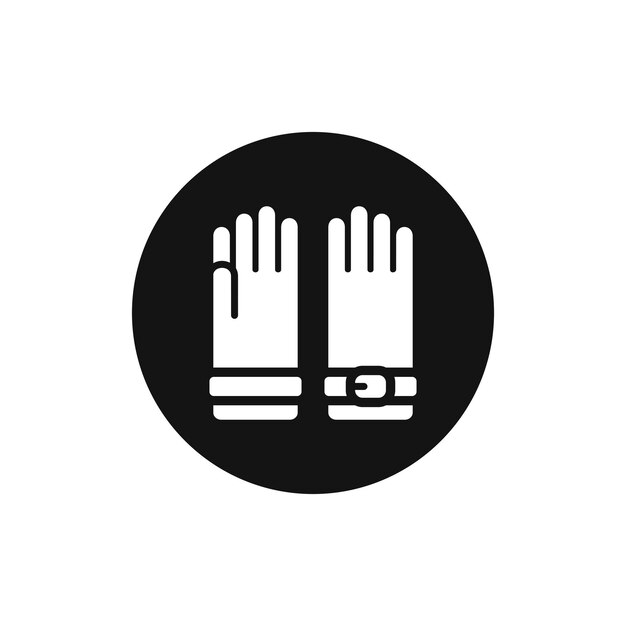 Accesorios para guantes para mujeres icono vectorial