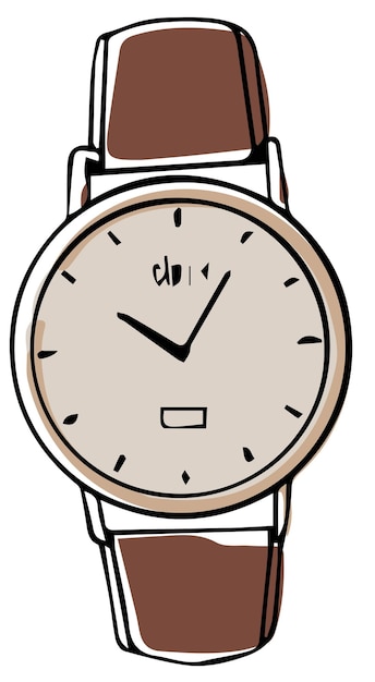 Accesorios modernos para hombres y mujeres, reloj unisex aislado para mano. Reloj de pulsera con flechas, dispositivo minimalista de moda. Aparato inteligente sofisticado para decir la hora. Vector en estilo plano