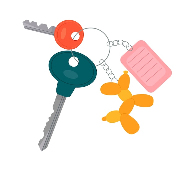 Accesorios de perro globo para icono plano clave