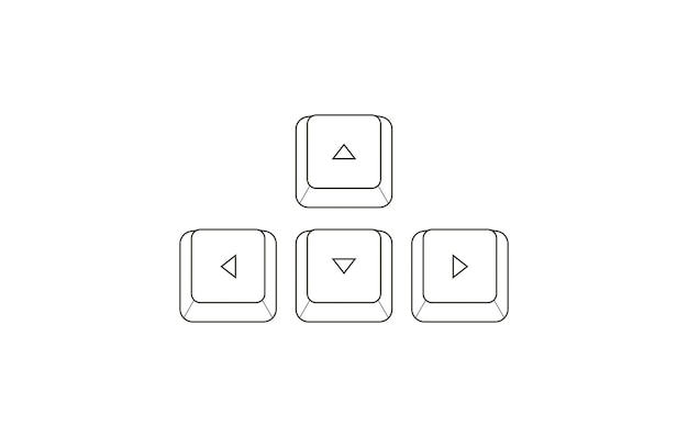 Accesos directos de teclado Crtl V en estilo plano