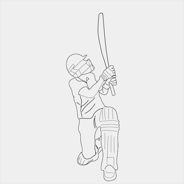 Acción del bateador de cricket