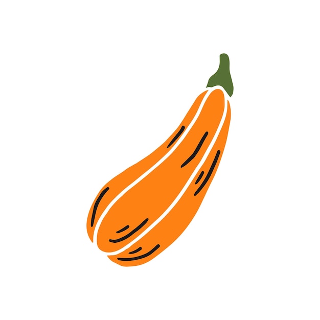 Acción de gracias de calabaza y elementos de Halloween Ilustración vectorial dibujada a mano