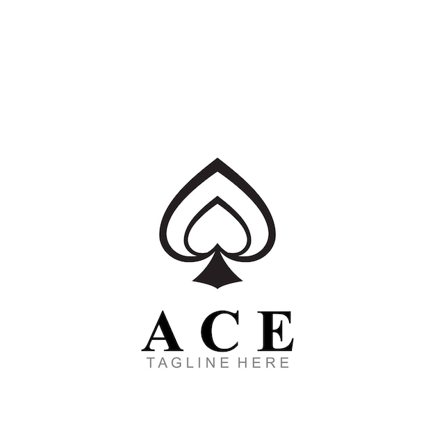 Ace logo icono vector ilustración plantilla diseño