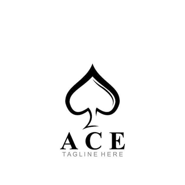 Ace logo icono vector ilustración plantilla diseño