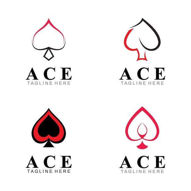 Ace logo icono vector ilustración plantilla diseño