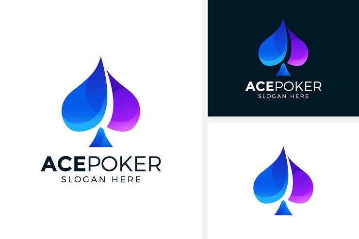 ace poker logo diseño vector ilustración